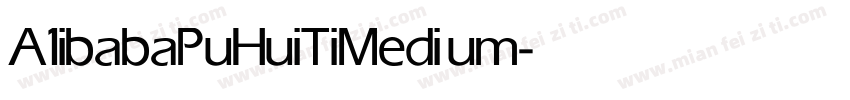 A1ibabaPuHuiTi Medium字体转换